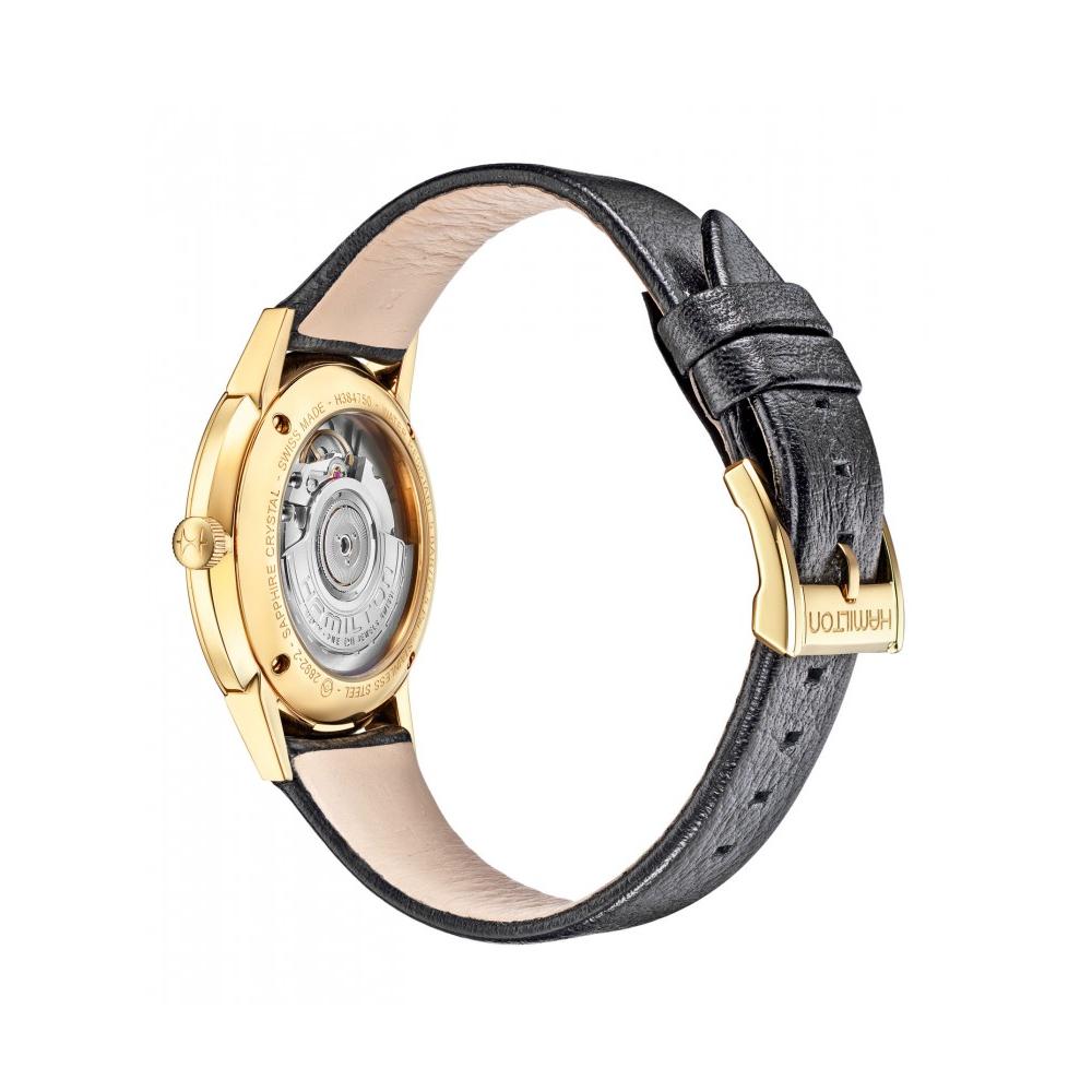 Hamilton American Classic H38475751 – Automatico vintage con quadrante argento e cassa in PVD giallo