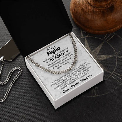 Collana da Uomo - A Mio Figlio, con Affetto Mamma