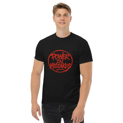 Maglietta Classica Unisex 100% Cotone 👕 | FAIL Streetwear “POWER IN MISTAKES” 🔴 – Imperfezione che Diventa Stile