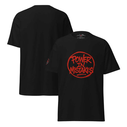 Maglietta Classica Unisex 100% Cotone 👕 | FAIL Streetwear “POWER IN MISTAKES” 🔴 – Imperfezione che Diventa Stile