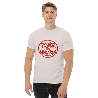 Maglietta Classica Unisex 100% Cotone 👕 | FAIL Streetwear “POWER IN MISTAKES” 🔴 – Imperfezione che Diventa Stile