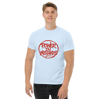Maglietta Classica Unisex 100% Cotone 👕 | FAIL Streetwear “POWER IN MISTAKES” 🔴 – Imperfezione che Diventa Stile