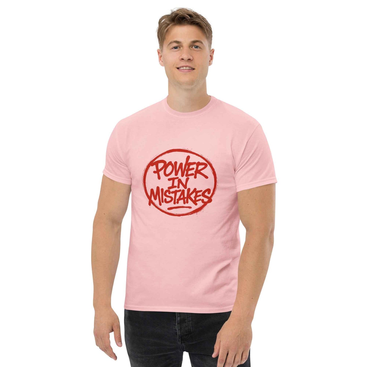 Maglietta Classica Unisex 100% Cotone 👕 | FAIL Streetwear “POWER IN MISTAKES” 🔴 – Imperfezione che Diventa Stile