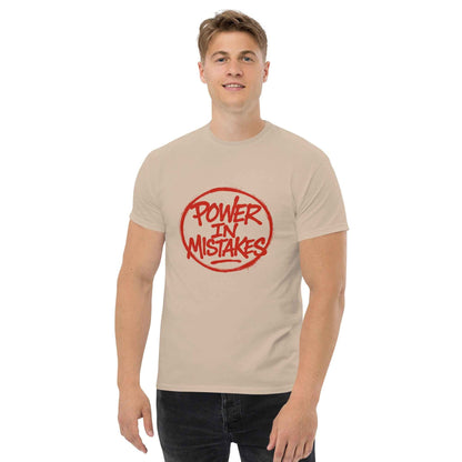 Maglietta Classica Unisex 100% Cotone 👕 | FAIL Streetwear “POWER IN MISTAKES” 🔴 – Imperfezione che Diventa Stile