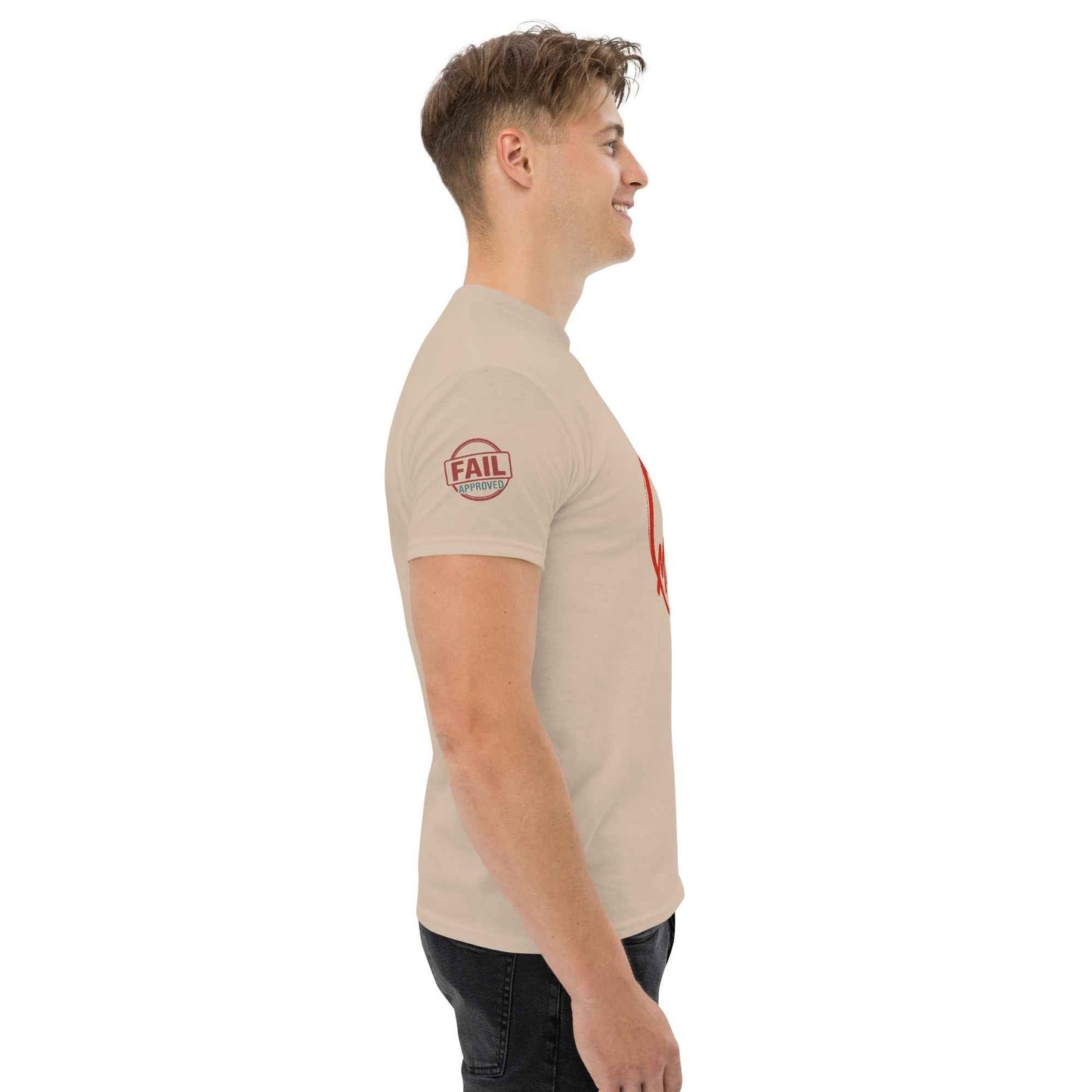 Maglietta Classica Unisex 100% Cotone 👕 | FAIL Streetwear “POWER IN MISTAKES” 🔴 – Imperfezione che Diventa Stile