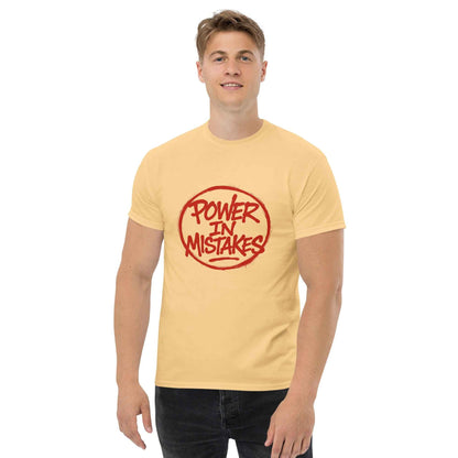 Maglietta Classica Unisex 100% Cotone 👕 | FAIL Streetwear “POWER IN MISTAKES” 🔴 – Imperfezione che Diventa Stile