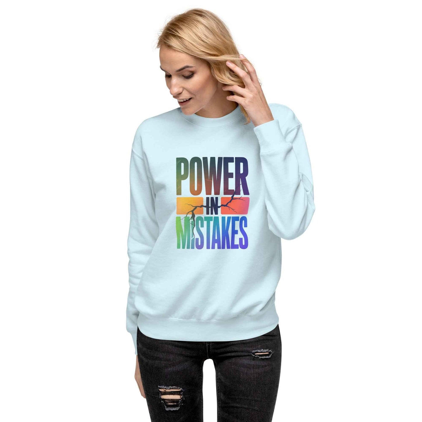 Felpa premium unisex Power in Mistakes ⚡