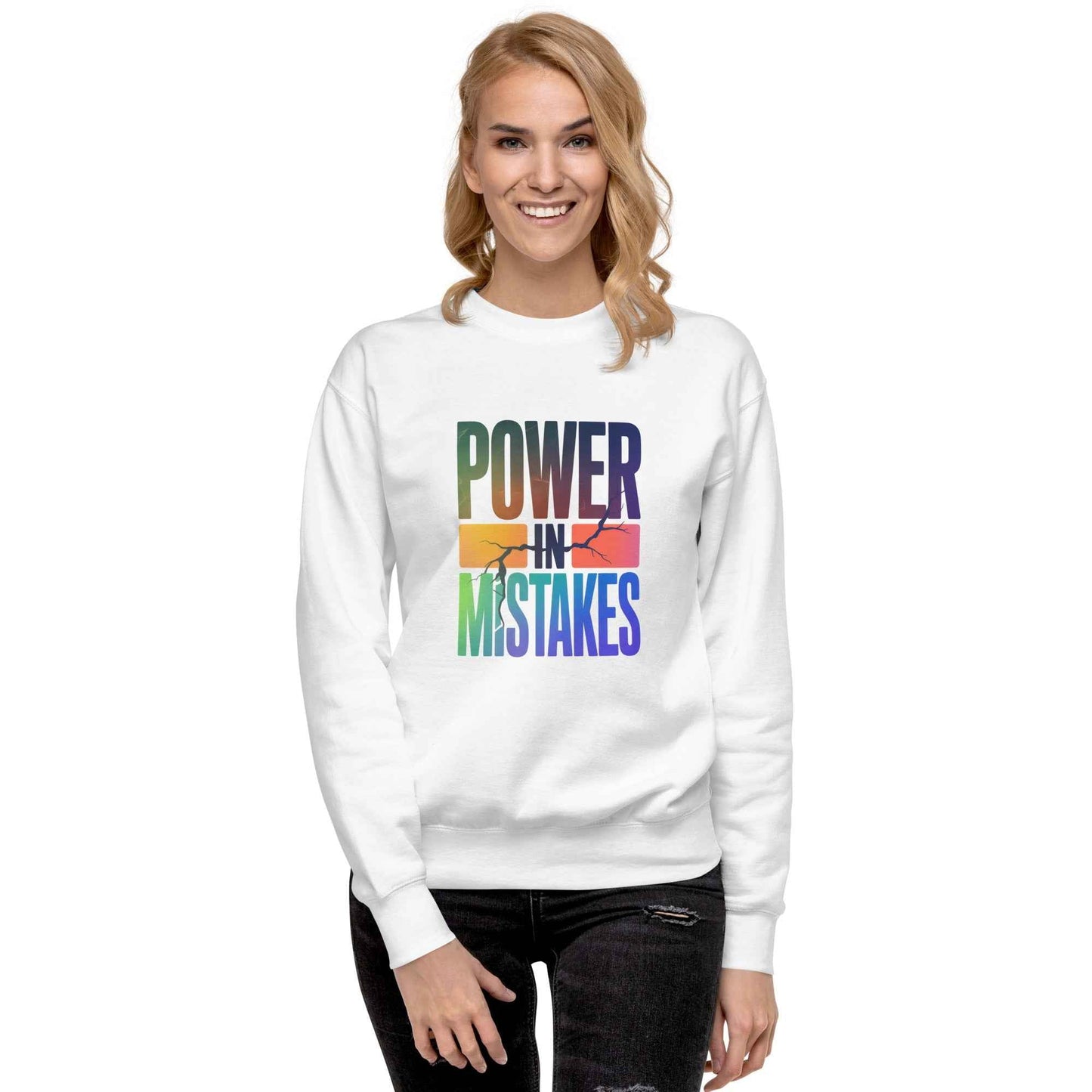 Felpa premium unisex Power in Mistakes ⚡