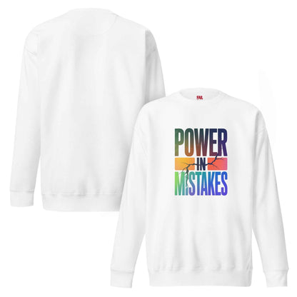 Felpa premium unisex Power in Mistakes ⚡