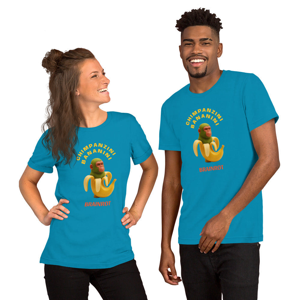 Maglietta unisex serie Brainrot - Schimpazini Bananini 🆓🚚
