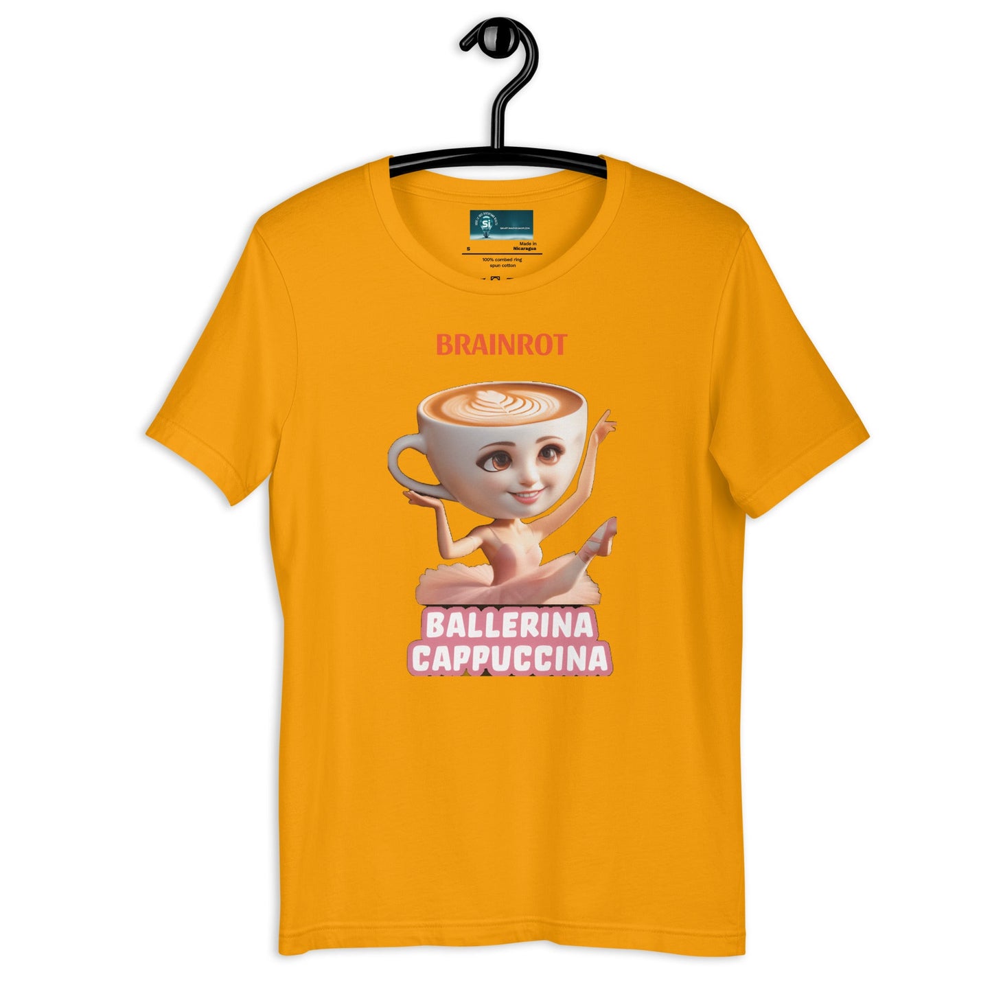 Maglietta unisex serie Brainrot "Ballerina Cappuccina" 🆓🚚