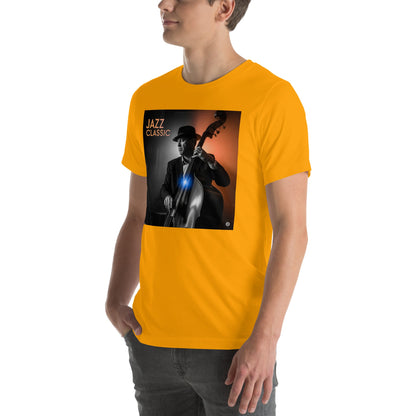 Maglietta unisex serie Musica "Jazz Classic Contrabasso" 🆓🚚