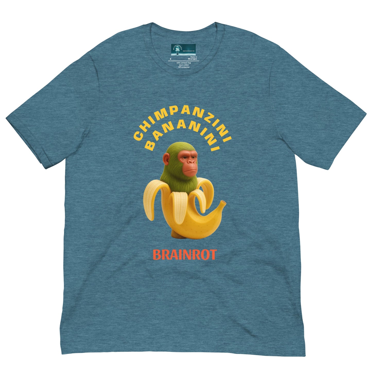 Maglietta unisex serie Brainrot - Schimpazini Bananini 🆓🚚