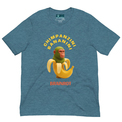 Maglietta unisex serie Brainrot - Schimpazini Bananini 🆓🚚