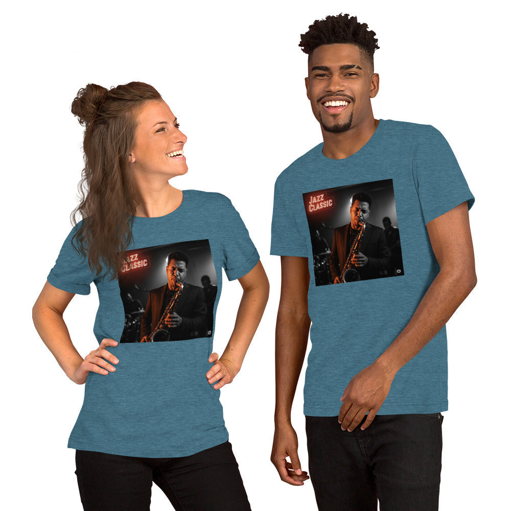 Maglietta unisex serie Musica "Jazz Classic Sax" 🆓🚚