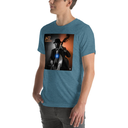 Maglietta unisex serie Musica "Jazz Classic Contrabasso" 🆓🚚