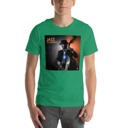 Maglietta unisex serie Musica "Jazz Classic Contrabasso" 🆓🚚