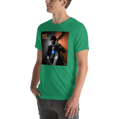 Maglietta unisex serie Musica "Jazz Classic Contrabasso" 🆓🚚