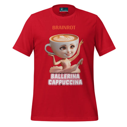 Maglietta unisex serie Brainrot "Ballerina Cappuccina" 🆓🚚