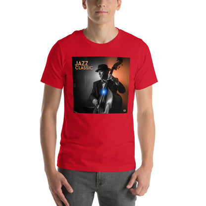 Maglietta unisex serie Musica "Jazz Classic Contrabasso" 🆓🚚