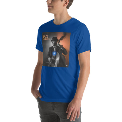 Maglietta unisex serie Musica "Jazz Classic Contrabasso" 🆓🚚