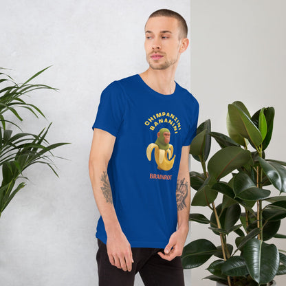 Maglietta unisex serie Brainrot - Schimpazini Bananini 🆓🚚
