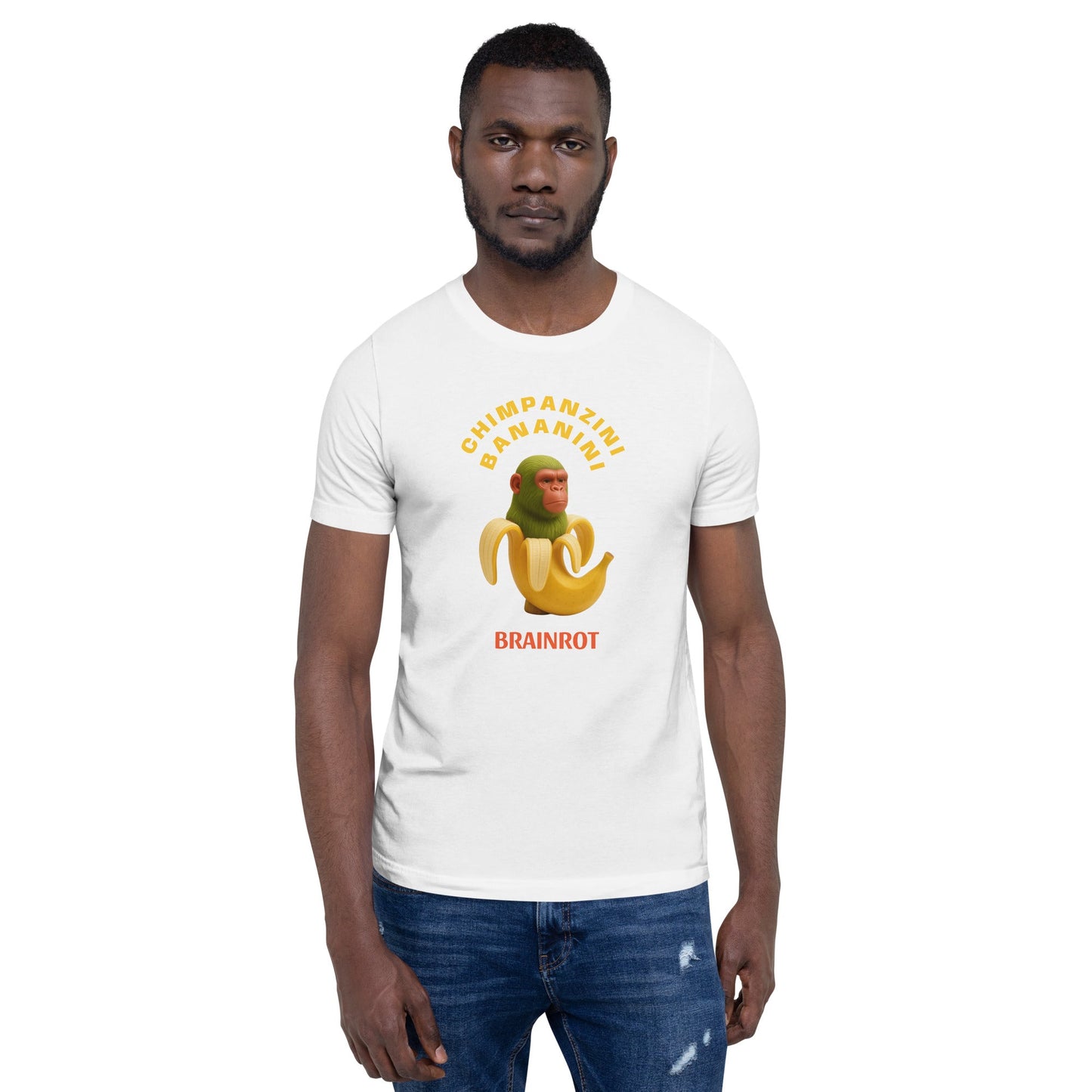 Maglietta unisex serie Brainrot - Schimpazini Bananini 🆓🚚