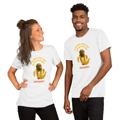 Maglietta unisex serie Brainrot - Schimpazini Bananini 🆓🚚