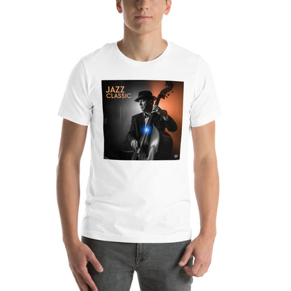Maglietta unisex serie Musica "Jazz Classic Contrabasso" 🆓🚚