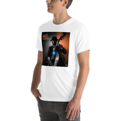 Maglietta unisex serie Musica "Jazz Classic Contrabasso" 🆓🚚