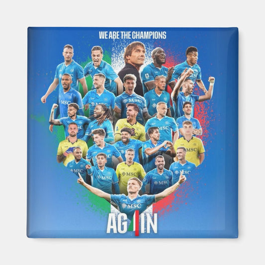 Magnete Napoli Campione 2025 – Squadra Completa "AGAIN" Edition