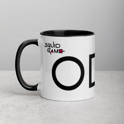 Tazza con interno colorato serie Squid Game - cerchio, quadrato e triangolo