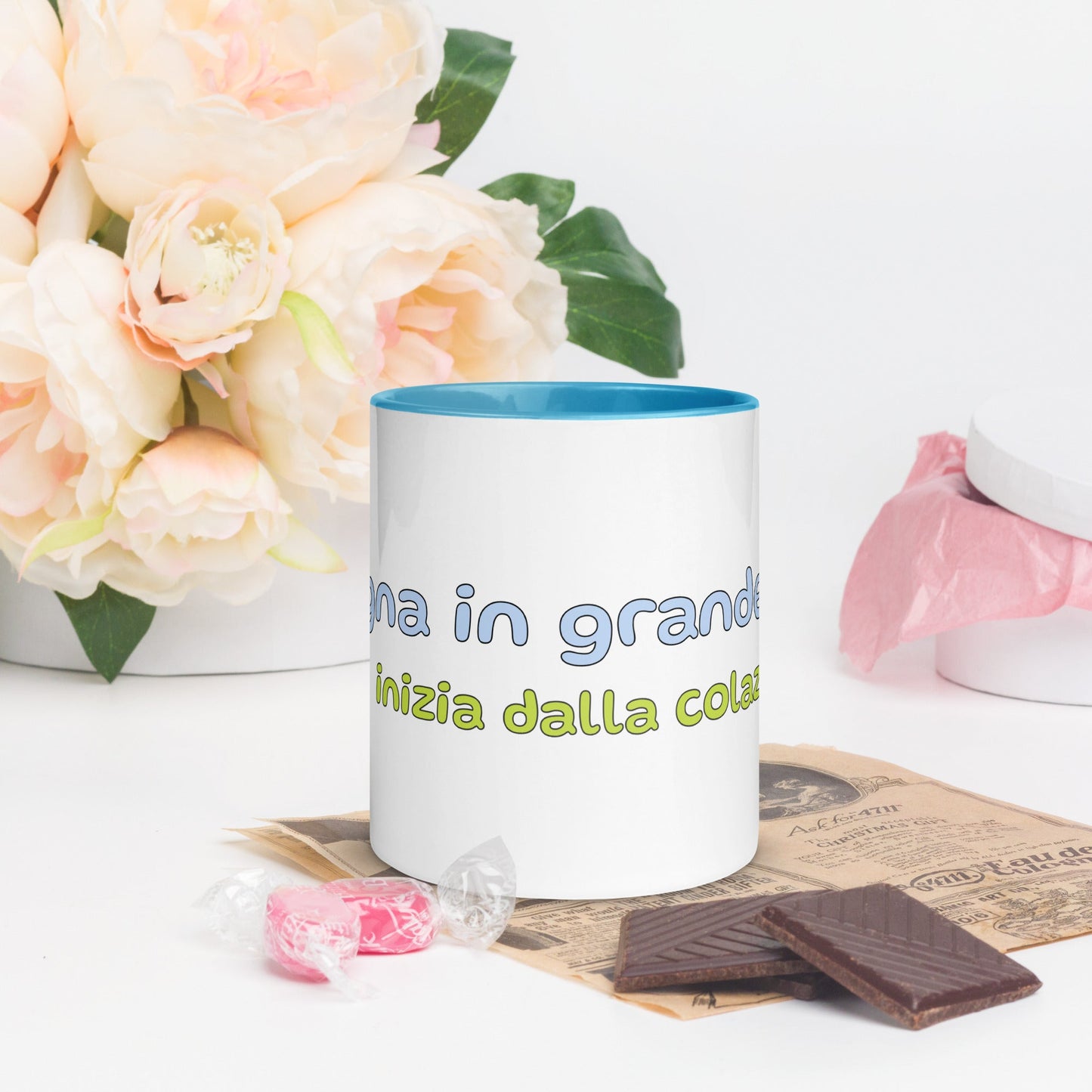 Tazza con interno colorato - Sogna in grande ...