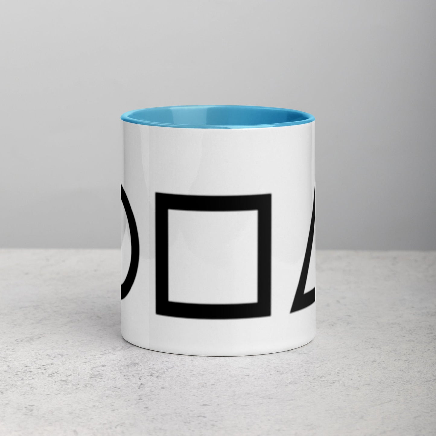 Tazza con interno colorato serie Squid Game - cerchio, quadrato e triangolo