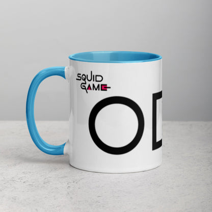 Tazza con interno colorato serie Squid Game - cerchio, quadrato e triangolo