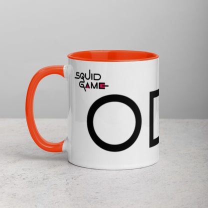 Tazza con interno colorato serie Squid Game - cerchio, quadrato e triangolo
