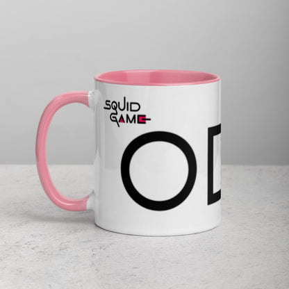 Tazza con interno colorato serie Squid Game - cerchio, quadrato e triangolo
