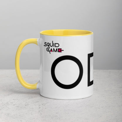 Tazza con interno colorato serie Squid Game - cerchio, quadrato e triangolo