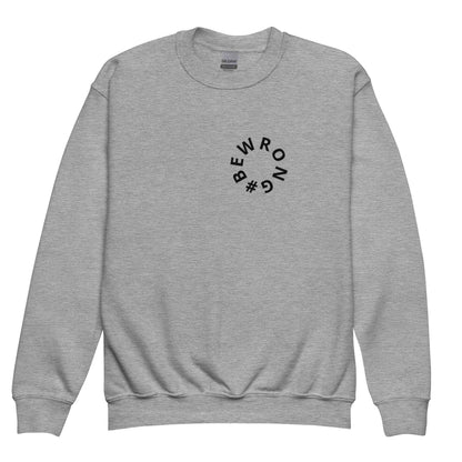 Felpa ragazzi Girocollo #BEWRONG 🔴 | Comoda e Cool per un Look Fail Streetwear