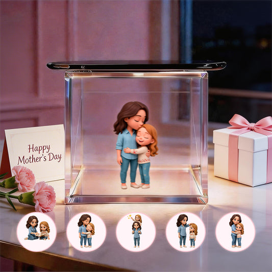 Video Ologramma 3D Personaggi Cartoon Regalo Festa della Mamma