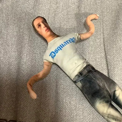 Bambola Mini Me Personalizzata con Foto Corpo Intero Idea Regalo Snodabile Natale San Valentino Compleanno Anniversario Mamma Papà