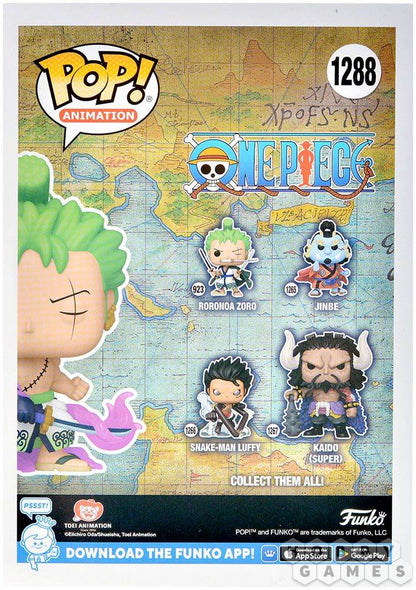 Funko Pop ! Animation - One Piece (1288) Zoro W / Enma Figure Special 9Cm Glow in the dark