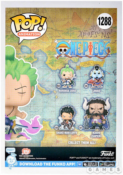 Funko Pop ! Animation - One Piece (1288) Zoro W / Enma Figure Special 9Cm Glow in the dark